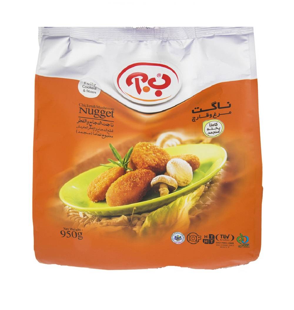 ب آ ناگت مرغ و قارچ 950 گرم